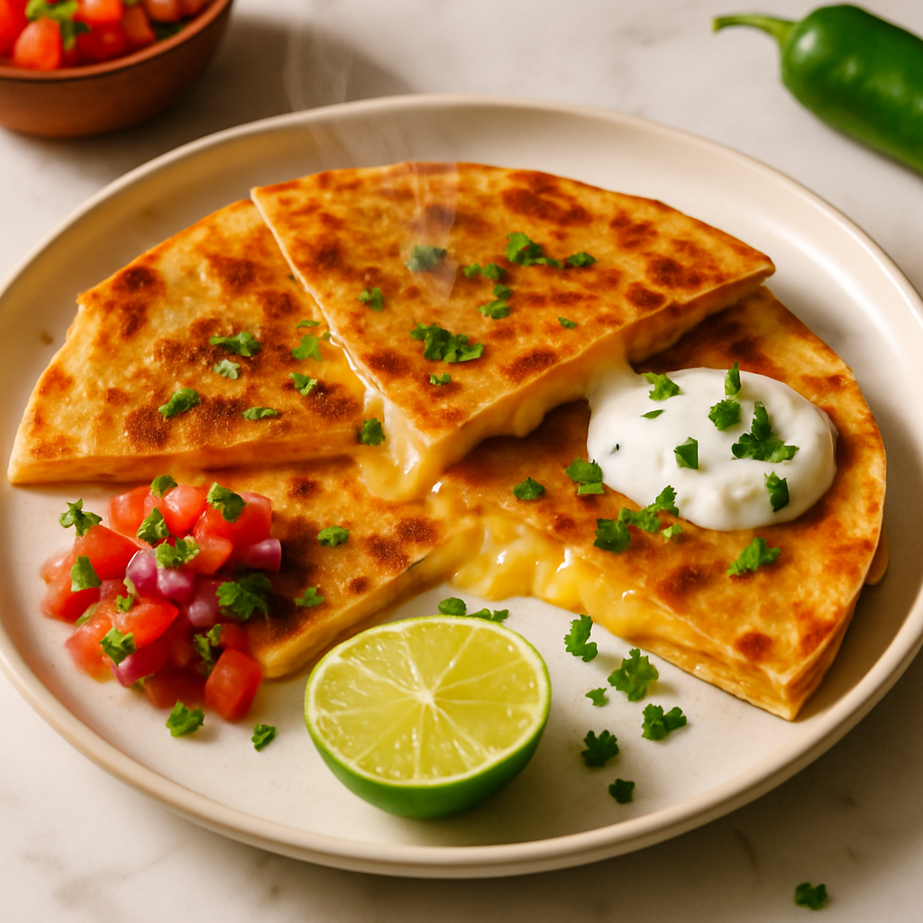 10 Minute Cheese Quesadilla