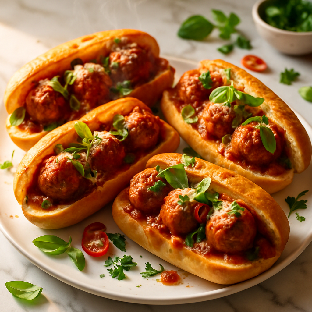 15 Minute Meatball Subs