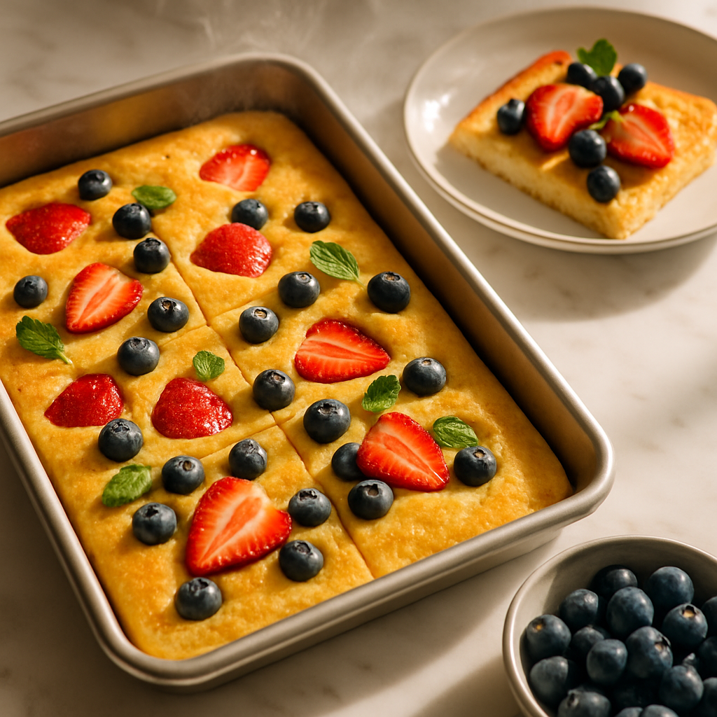 15 Minute Sheet Pan Pancakes