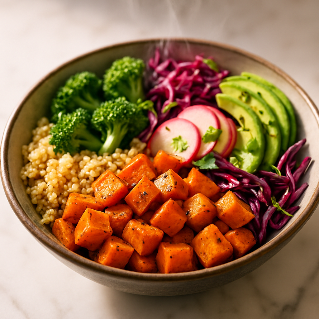 15 Minute Sweet Potato Buddha Bowl