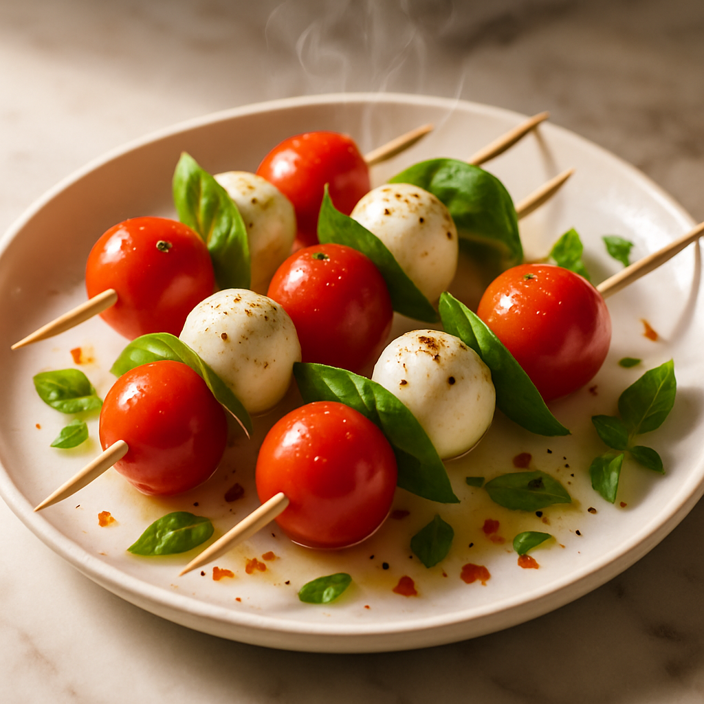 3 Ingredient Caprese Skewers