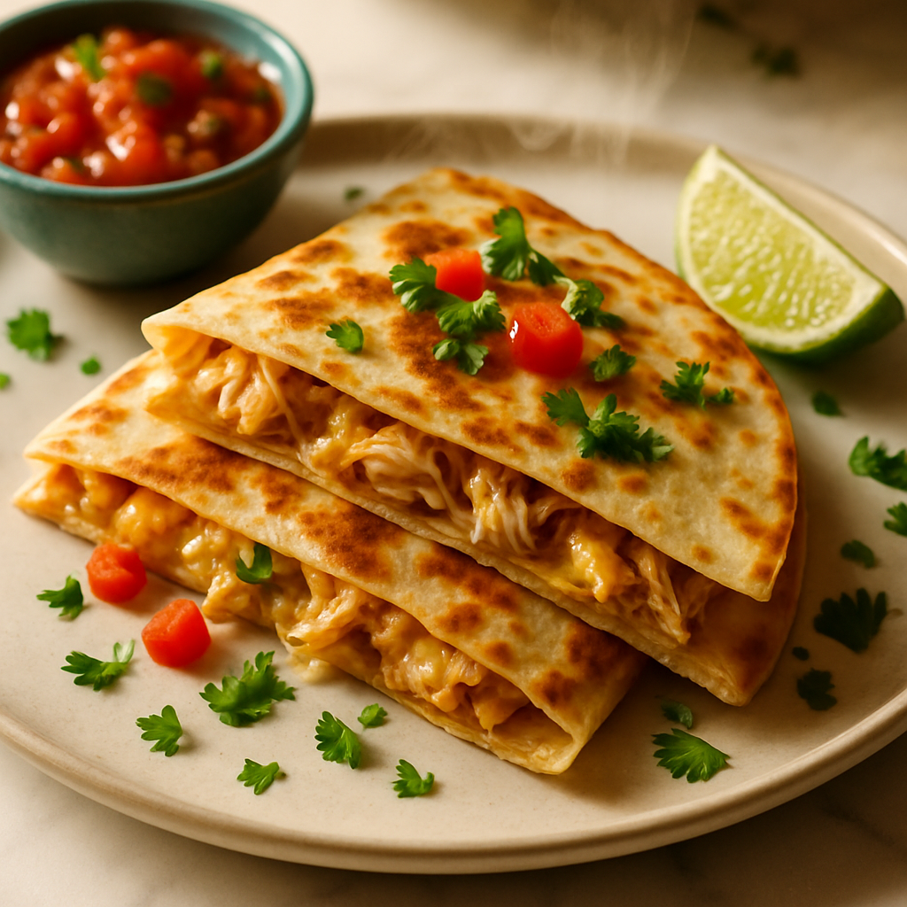 3 Ingredient Chicken Quesadilla