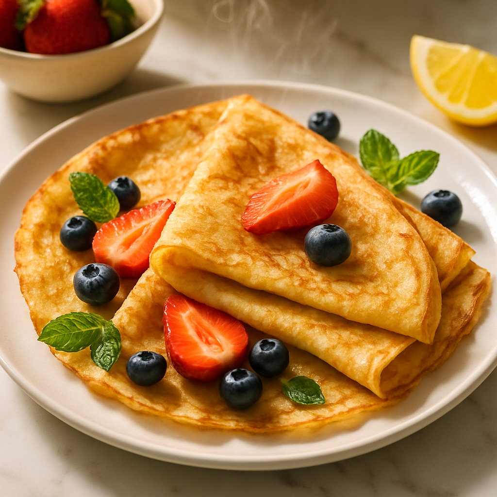 3 Ingredient Classic French Crepes