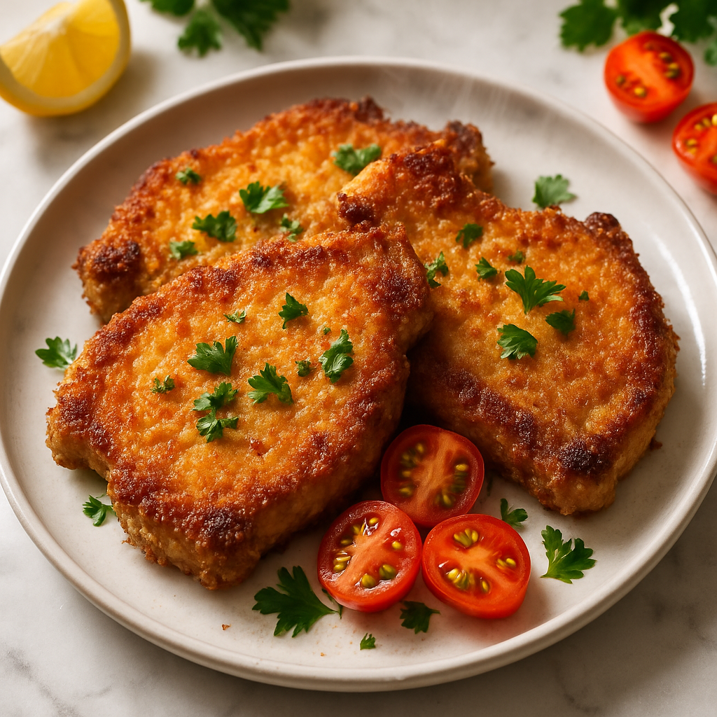 3 Ingredient Crispy Baked Pork Chops