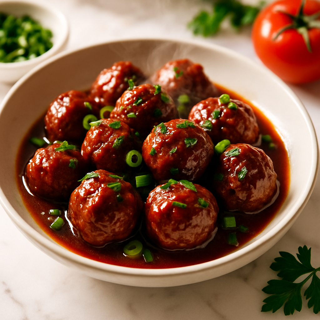 3 Ingredient Crockpot BBQ Meatballs