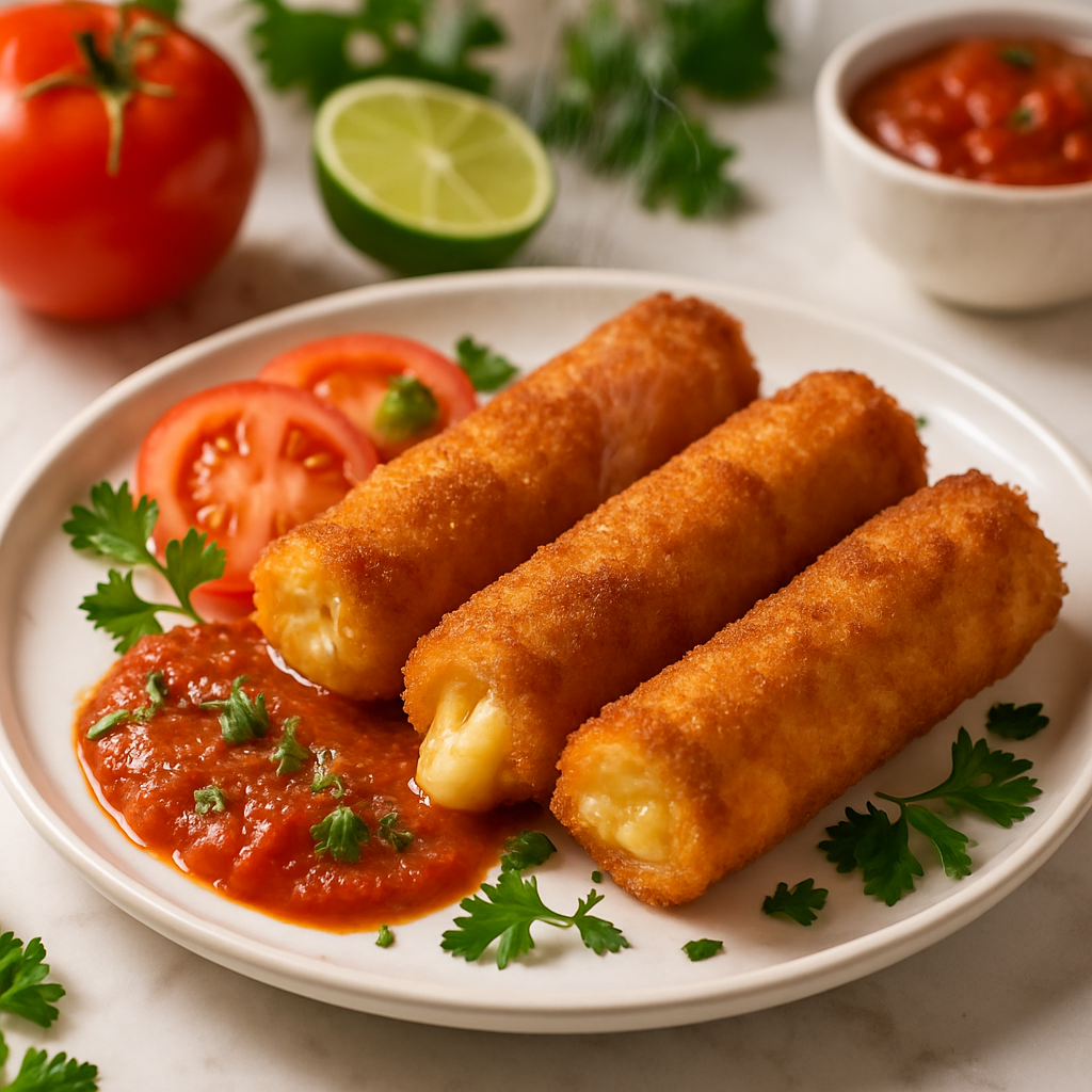 3 Ingredient Fried Cheese Rolls
