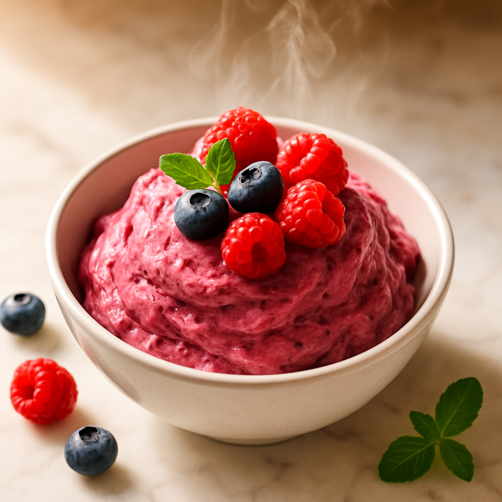 3 Ingredient Frozen Berry Yogurt
