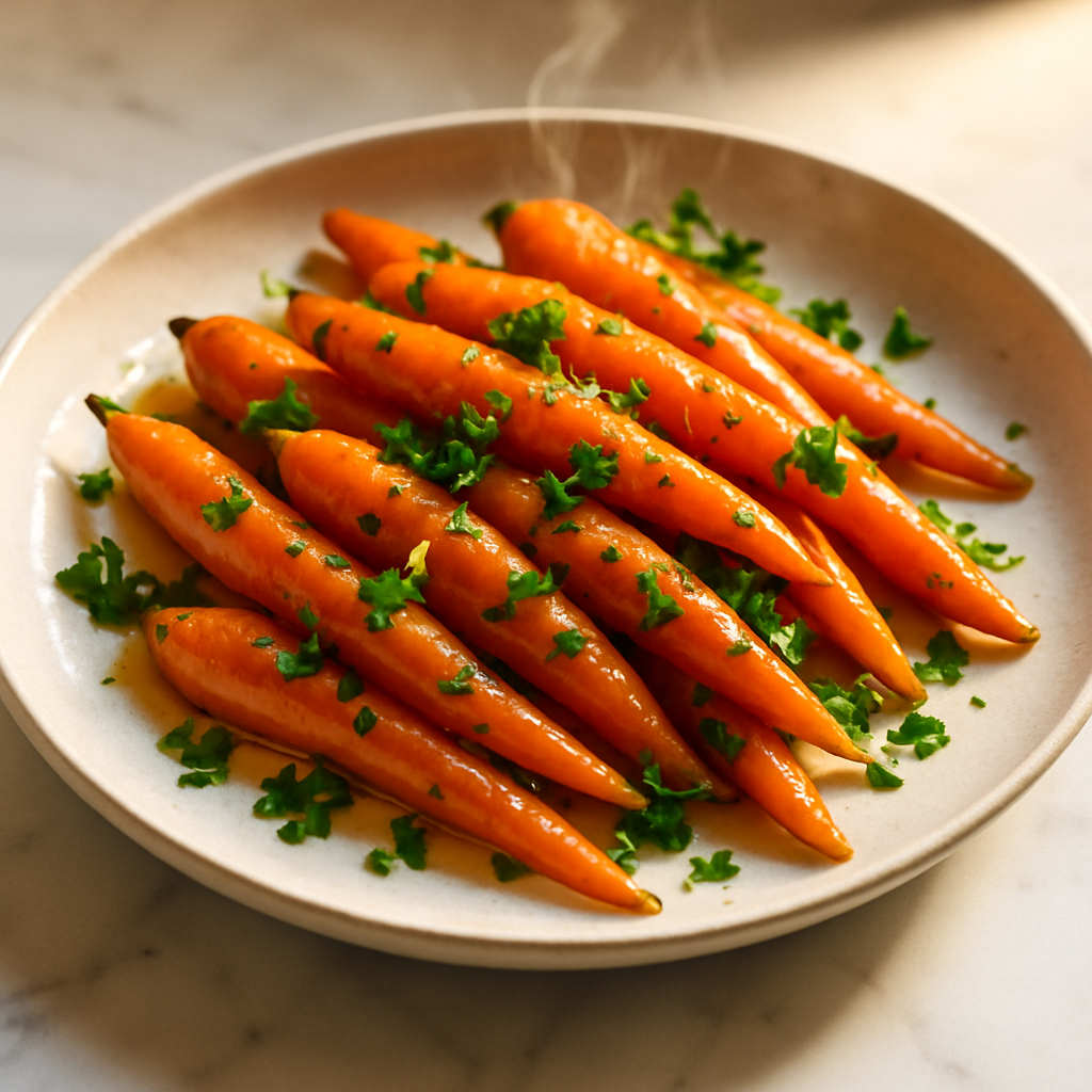 3 Ingredient Glazed Carrots