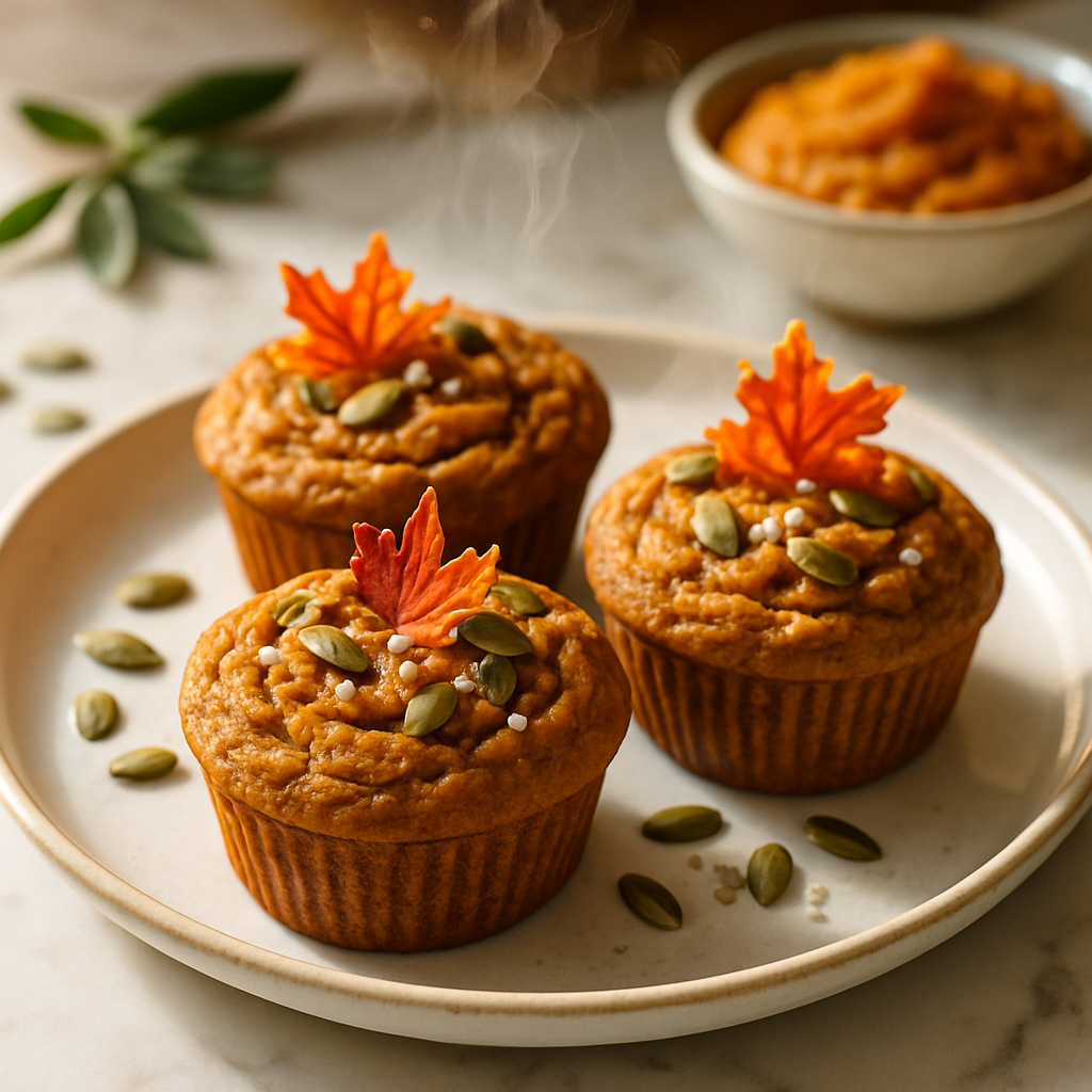 3 Ingredient Pumpkin Muffins