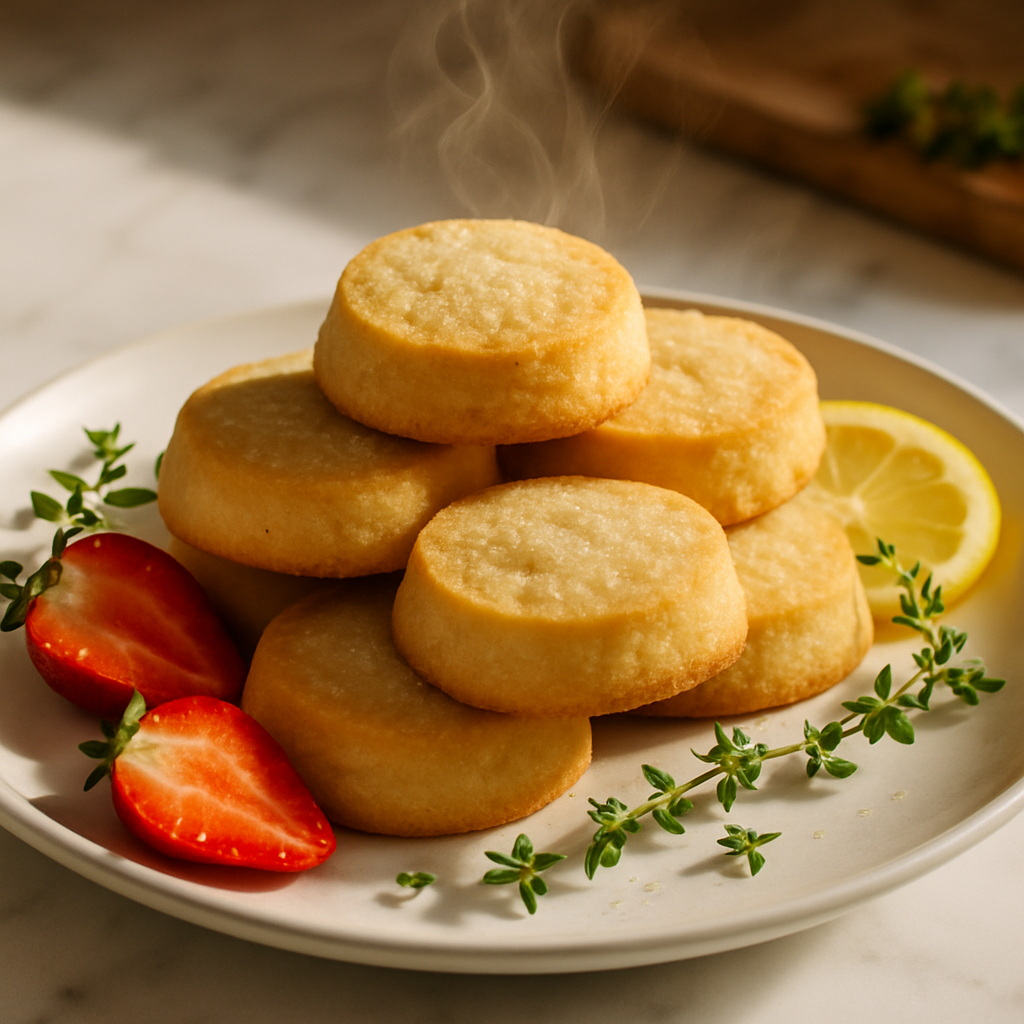 3 Ingredient Shortbread Cookies