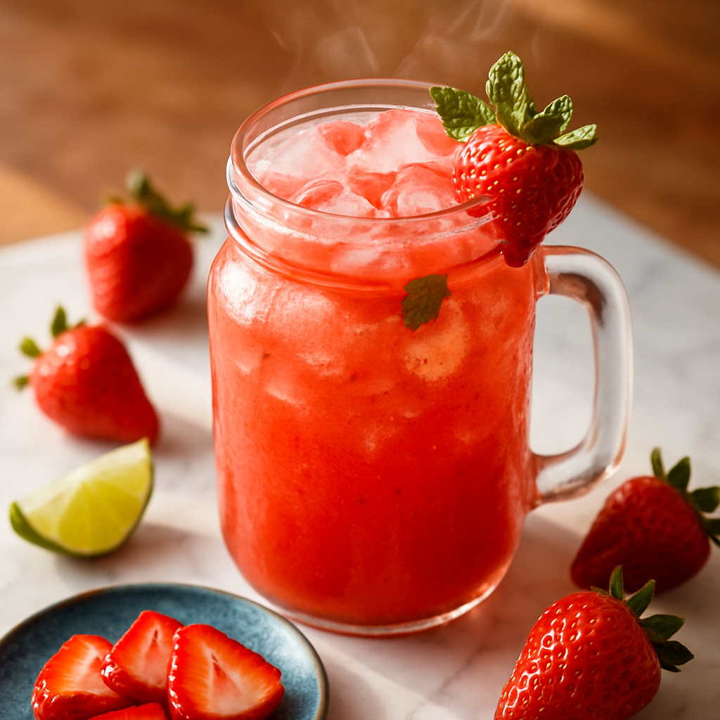 Agua de Fresa Strawberry