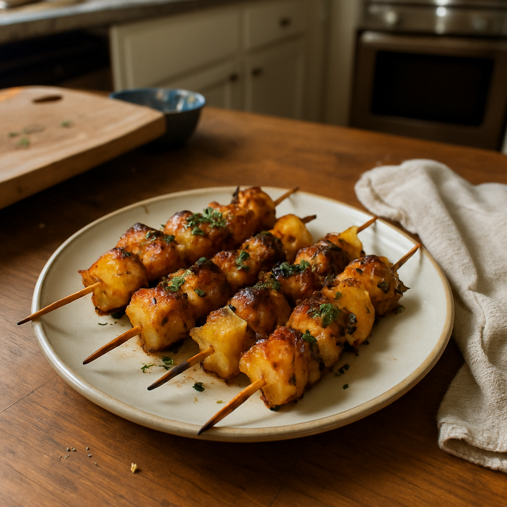 The Sweet and Spicy Air Fryer Pineapple Chicken Skewers Everyone Will Love