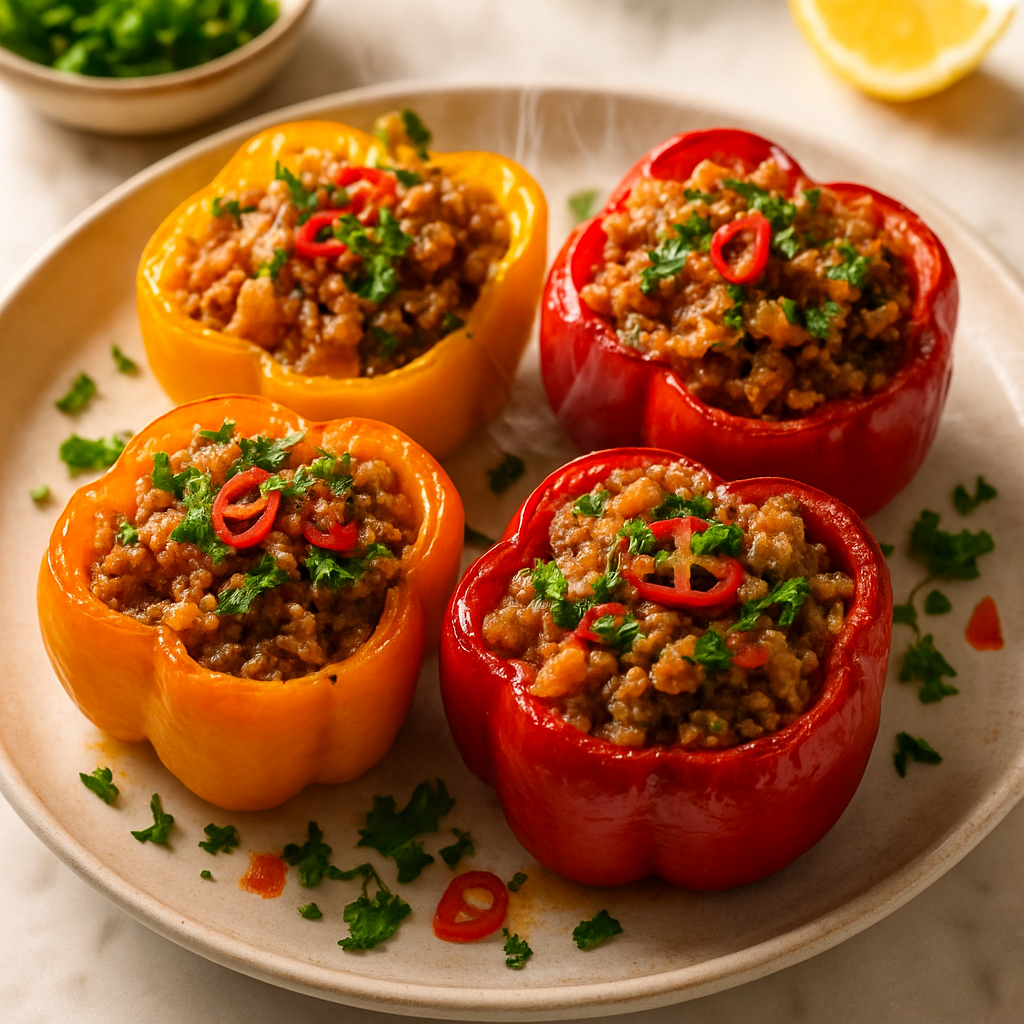 Air Fryer Stuffed Bell Peppers