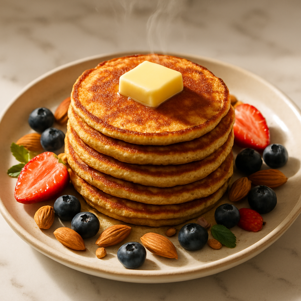 Almond Flour Pancakes with Butter