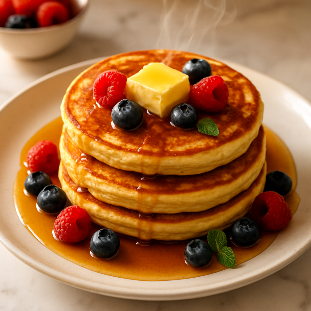 American Fluffy Buttermilk Pancakes