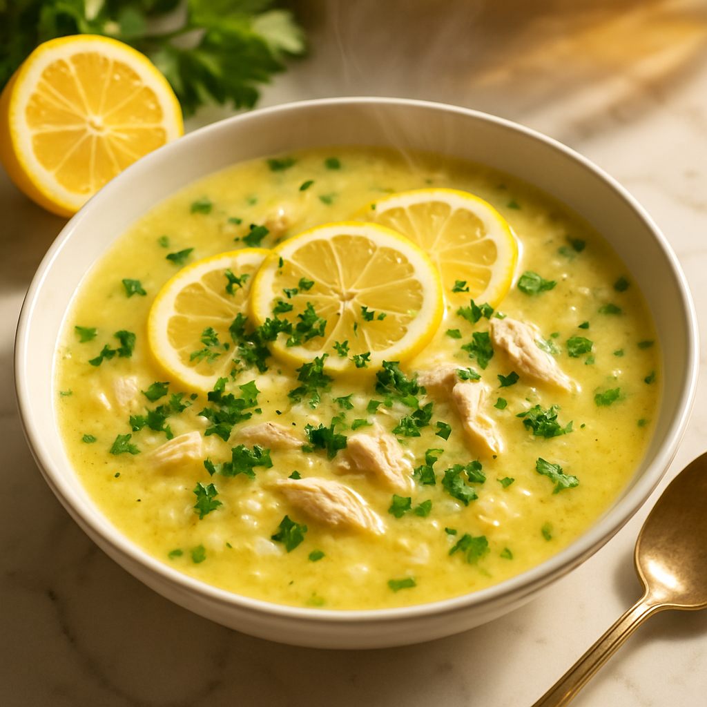 Avgolemono Greek Lemon Soup