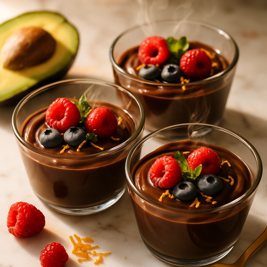 Avocado Chocolate Pudding Cups