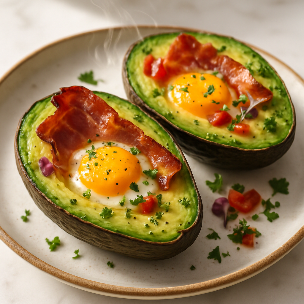 Bacon and Egg Stuffed Avocado