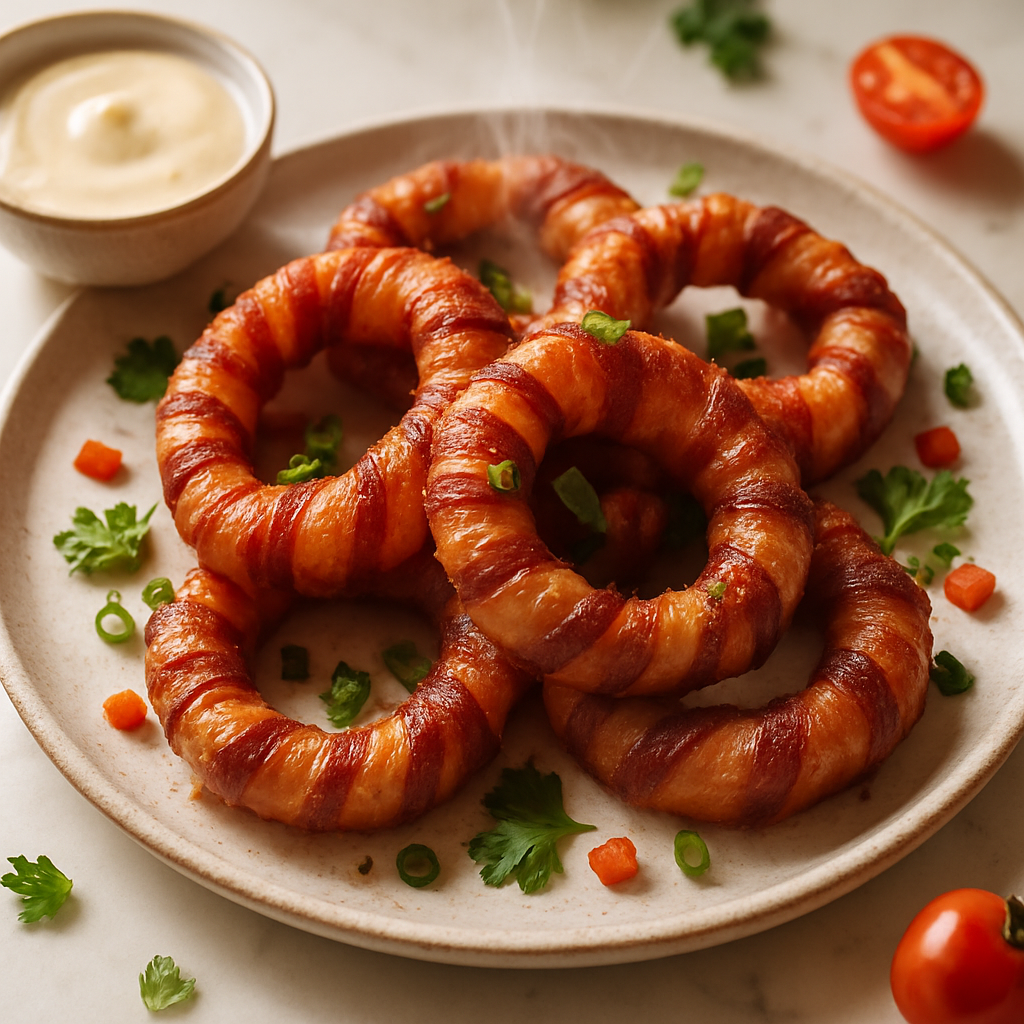Bacon Wrapped Onion Rings
