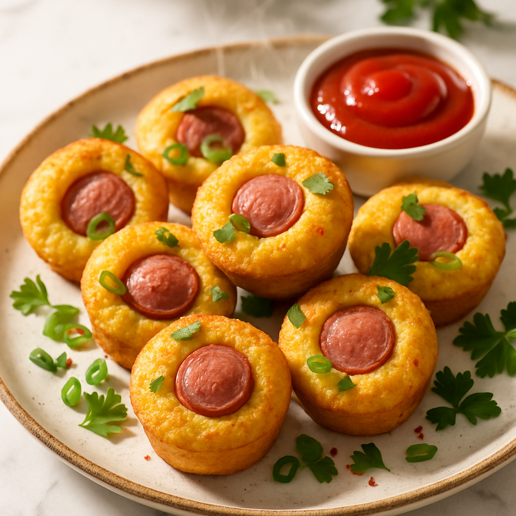 Baked Corn Dog Bites
