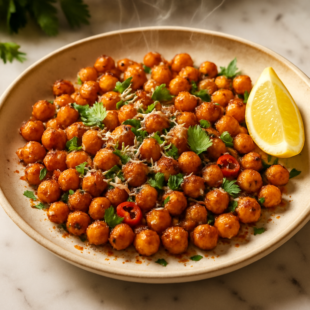 Baked Parmesan Chickpeas