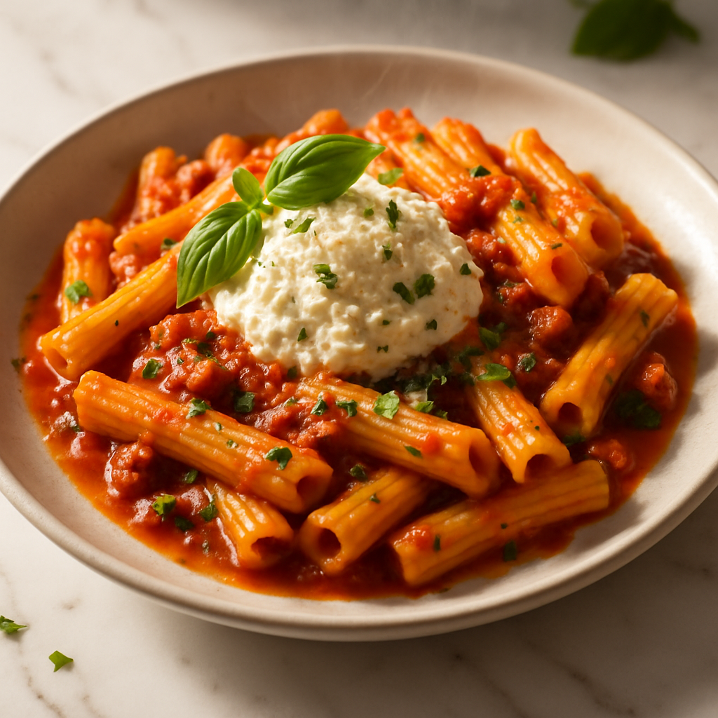 Baked Ziti with Ricotta