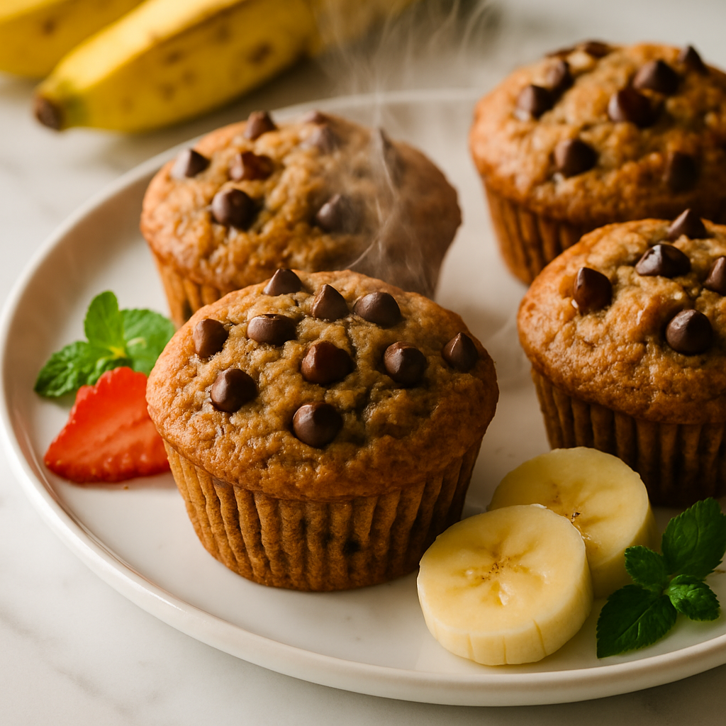 Banana Chocolate Chip Muffins