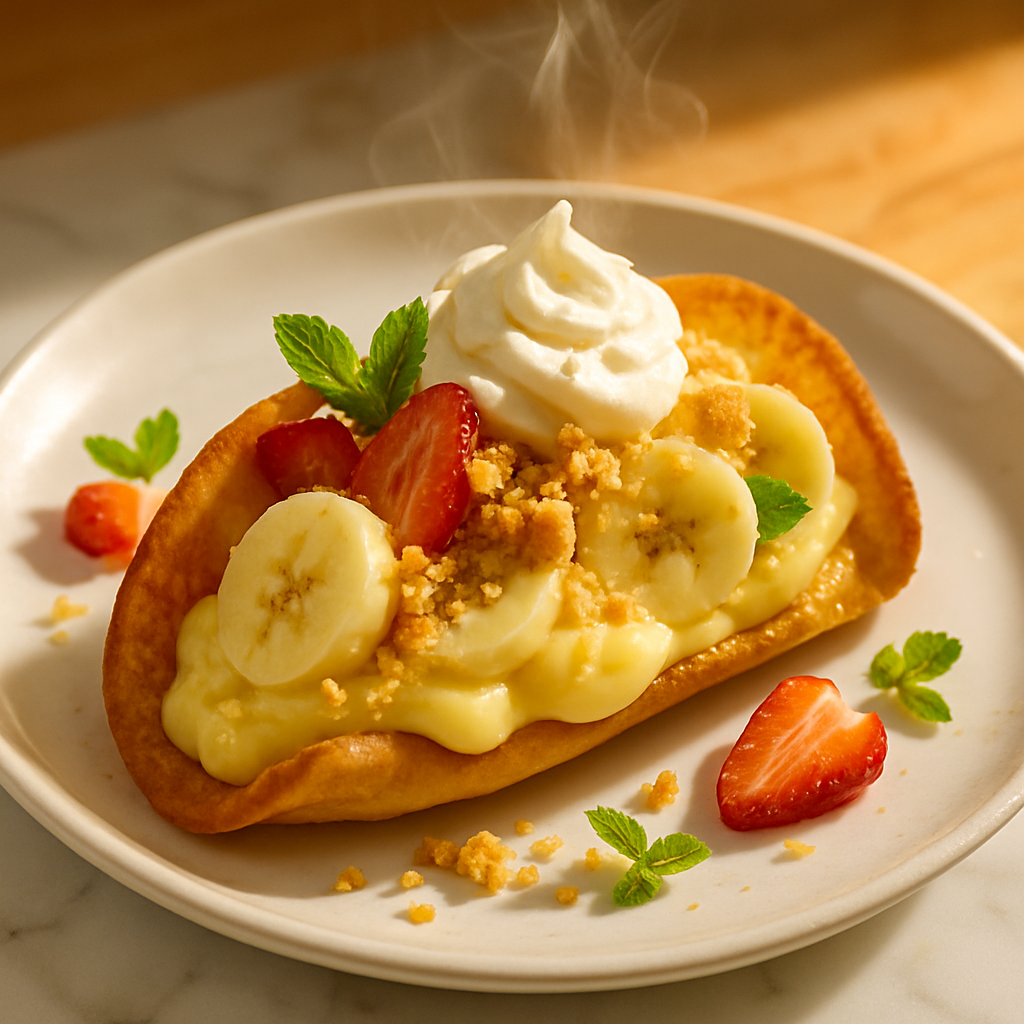 Banana Pudding Taco
