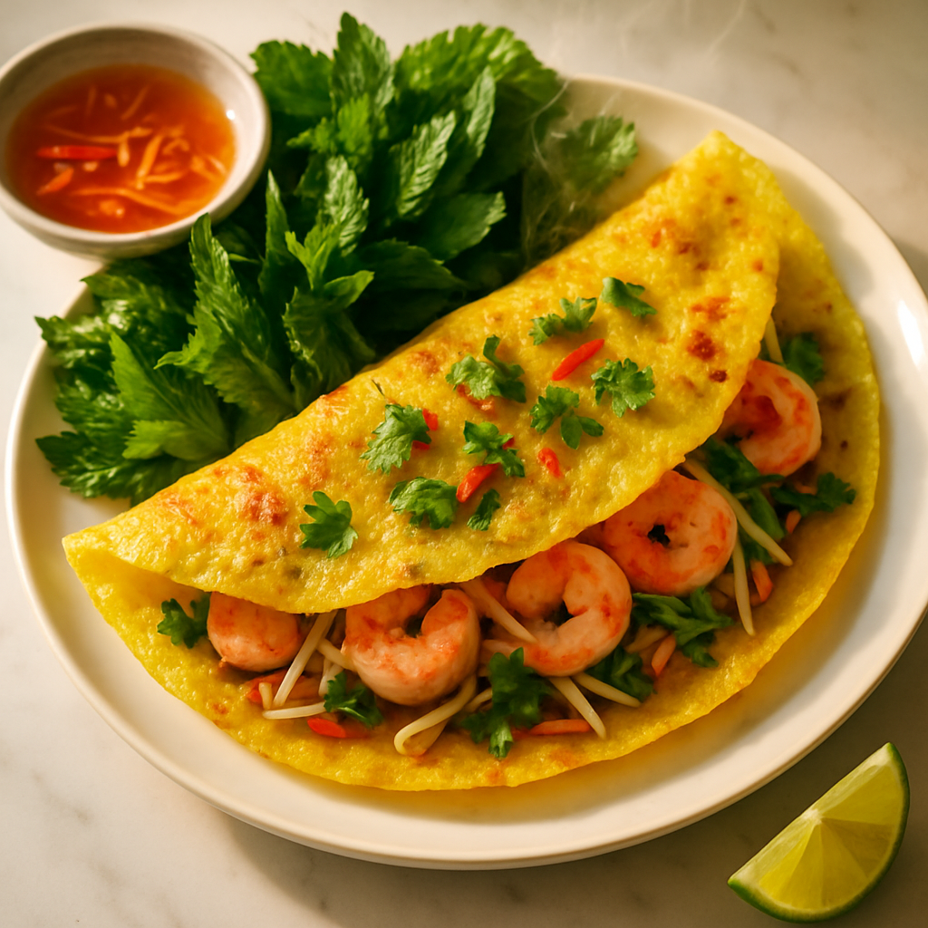 Banh Xeo Vietnamese Sizzling Crepes