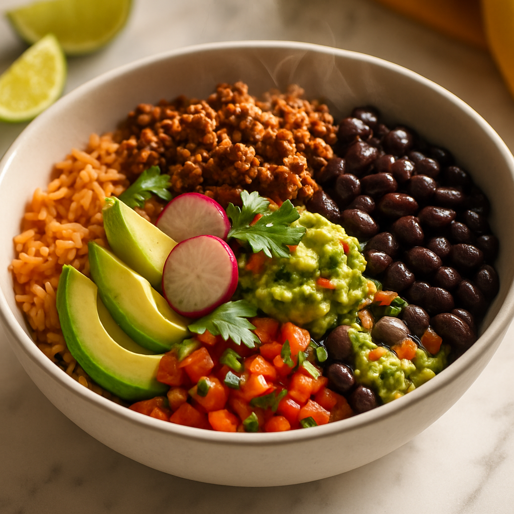 Beef and Black Bean Taco Bowl