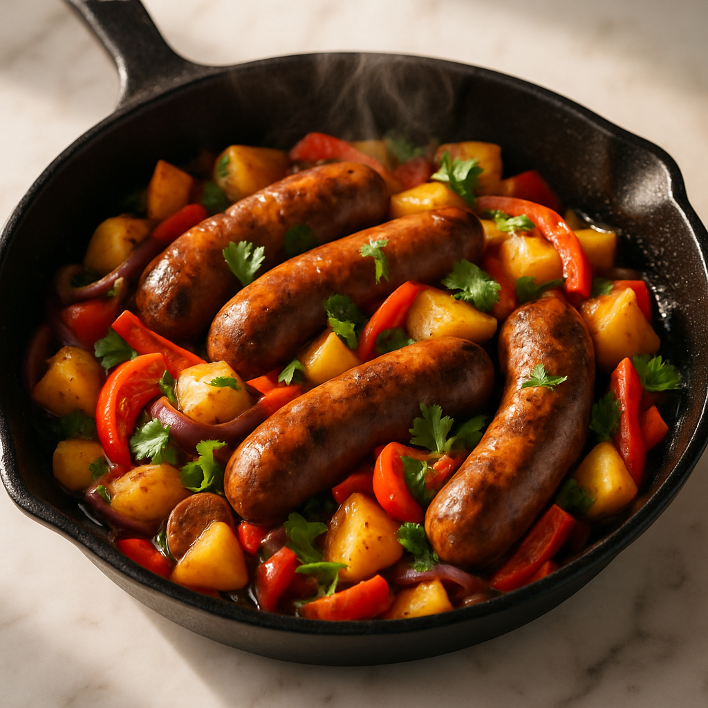 Beef Sausage Skillet