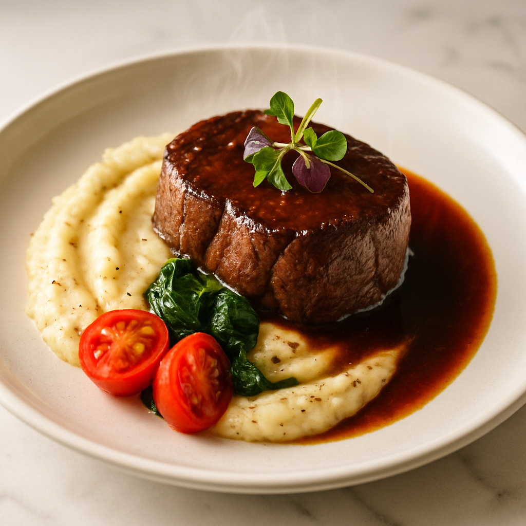 Beef Tenderloin with Truffle Mashed Potatoes