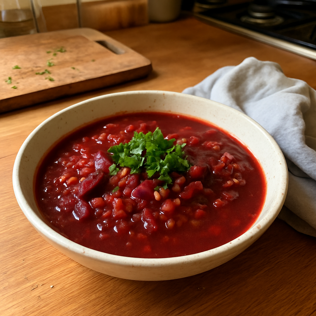 This Hearty Beetroot and Lentil Soup Will Transform Your Winter Evenings