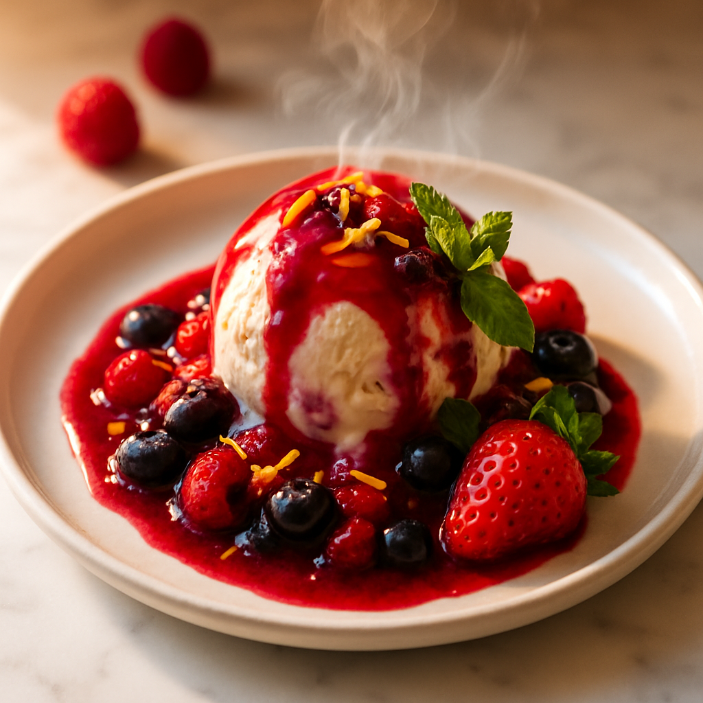 Berry Compote Ice Cream