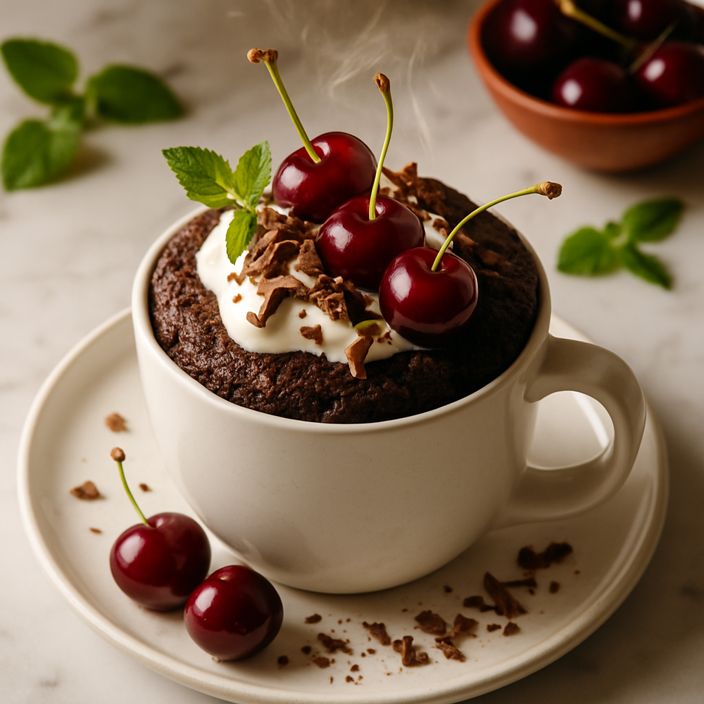 Black Forest Mug Cake