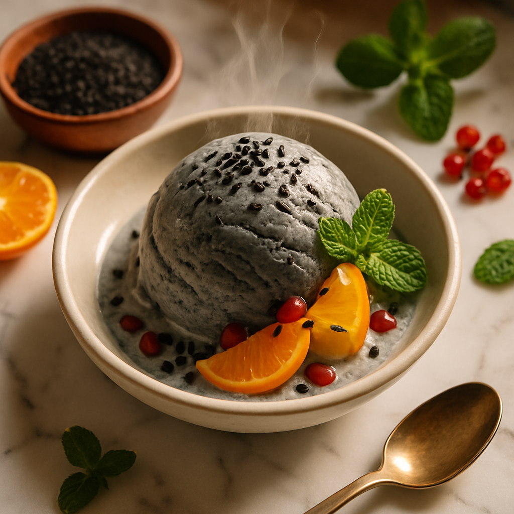 Black Sesame Ice Cream