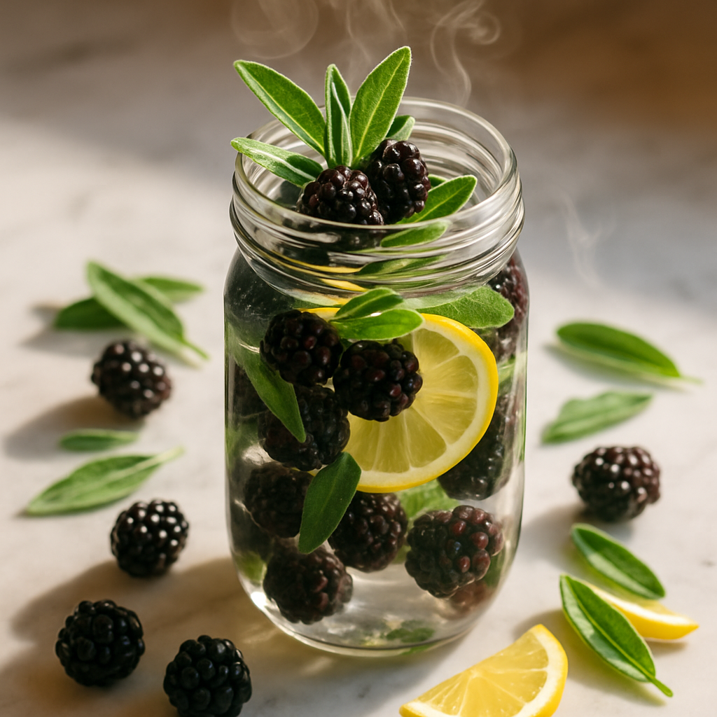 Blackberry Sage Infused Water