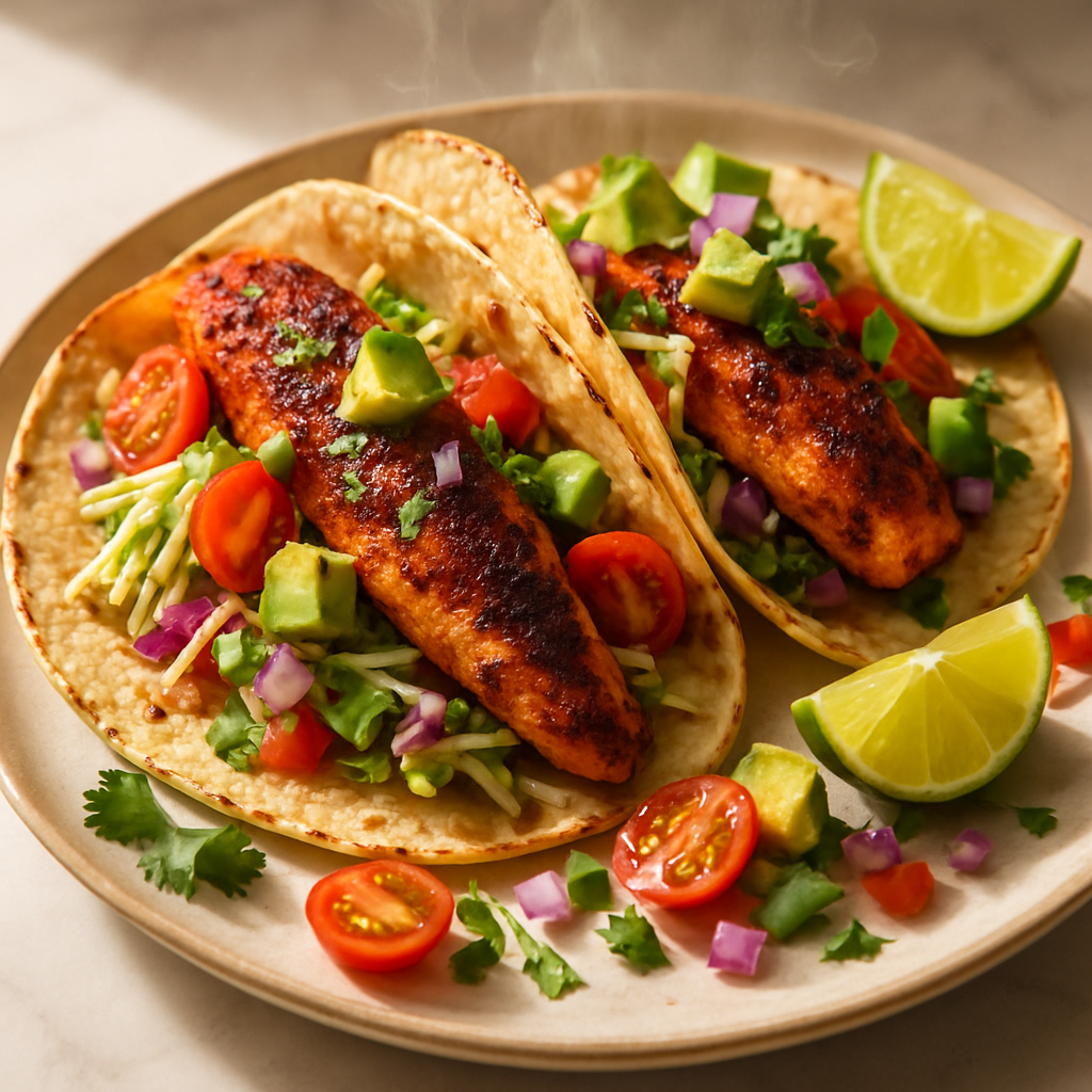 Blackened Tilapia Fish Tacos