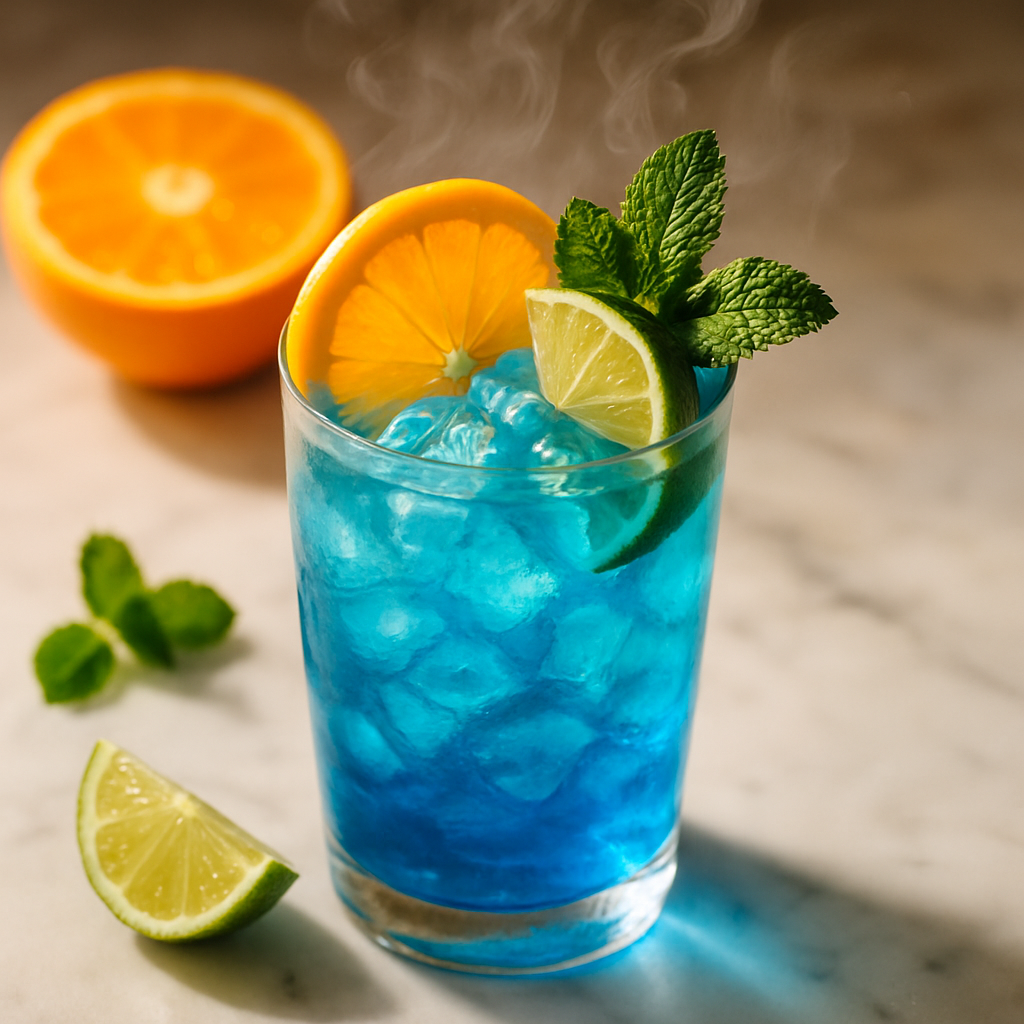 Blue Lagoon Mocktail