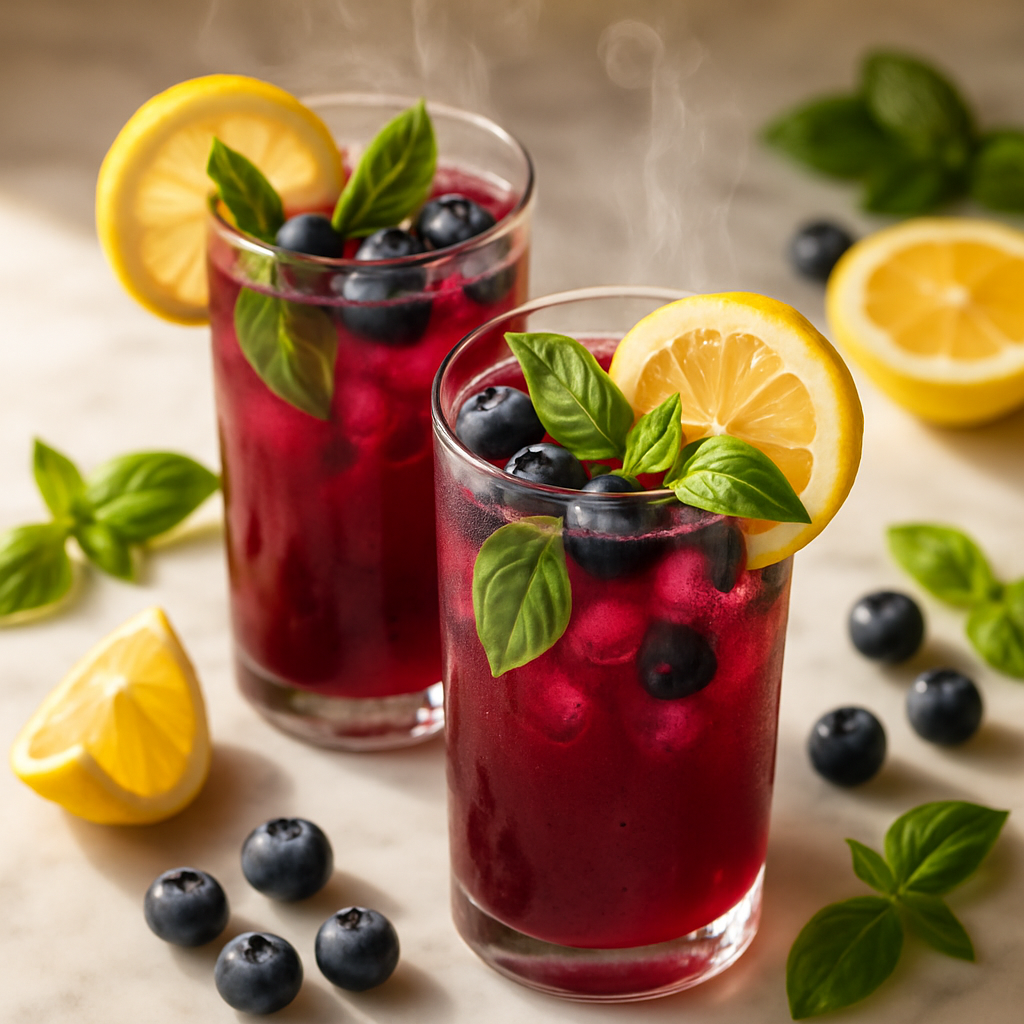 Blueberry Basil Lemonade