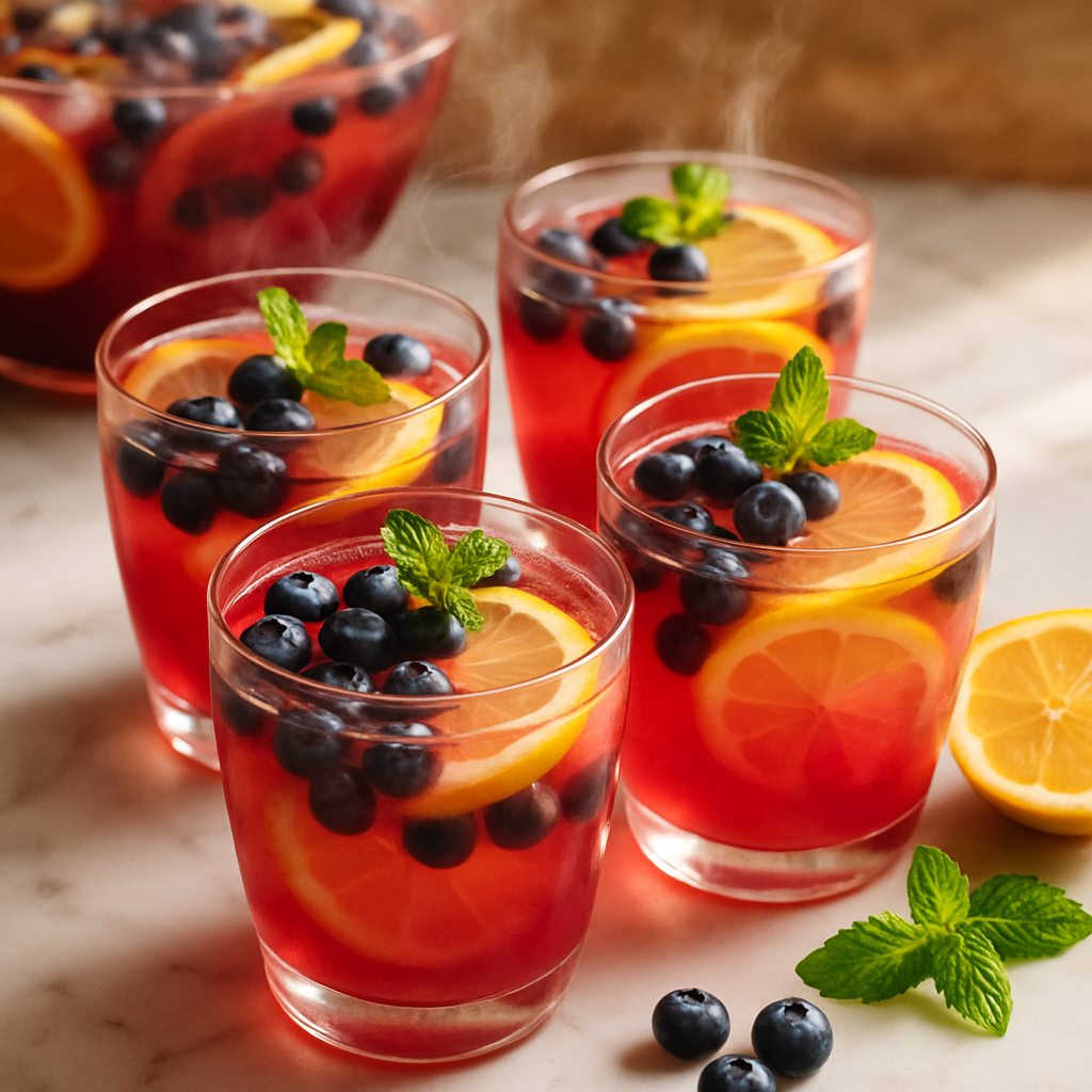 Blueberry Lemonade Party Punch