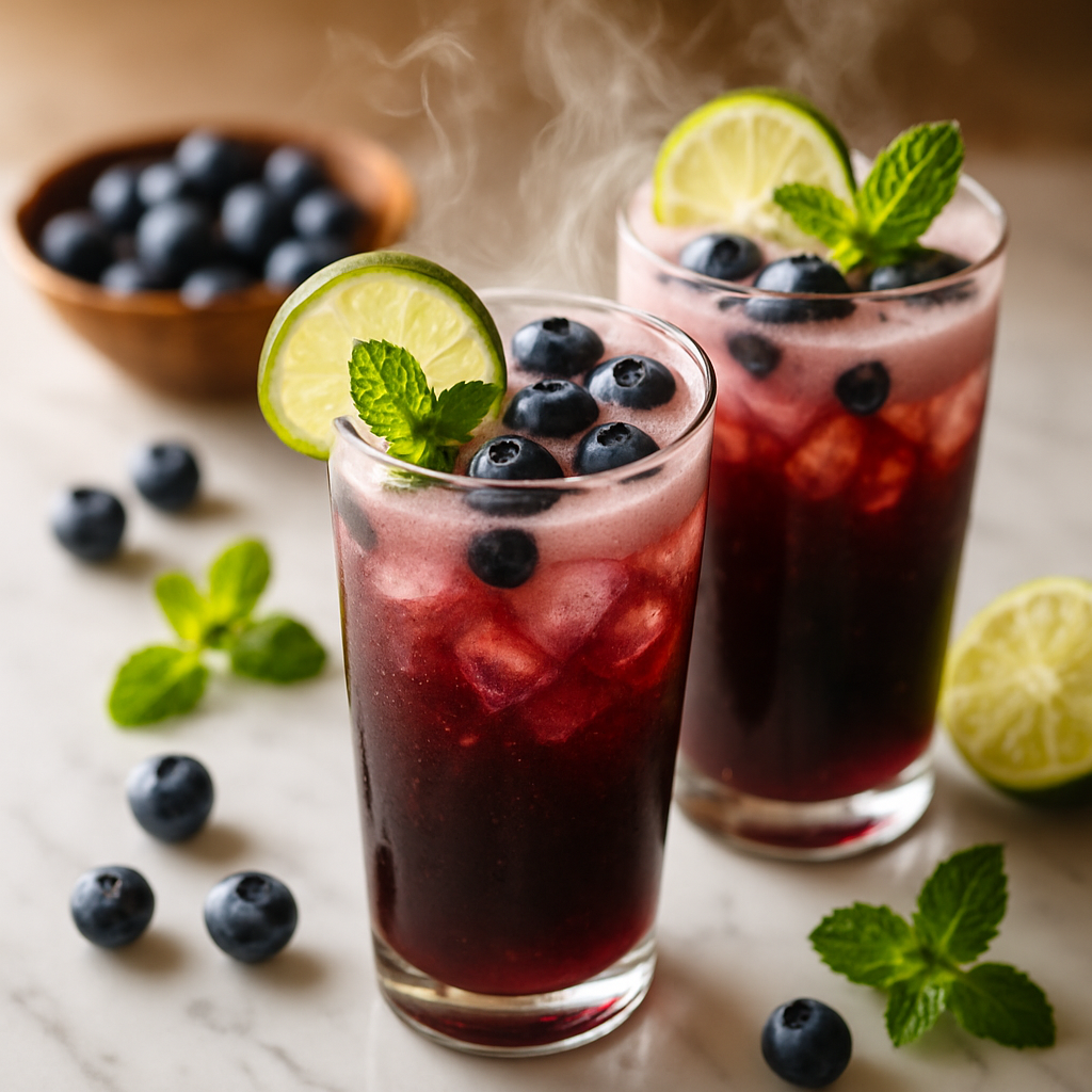 Blueberry Limeade Fizz