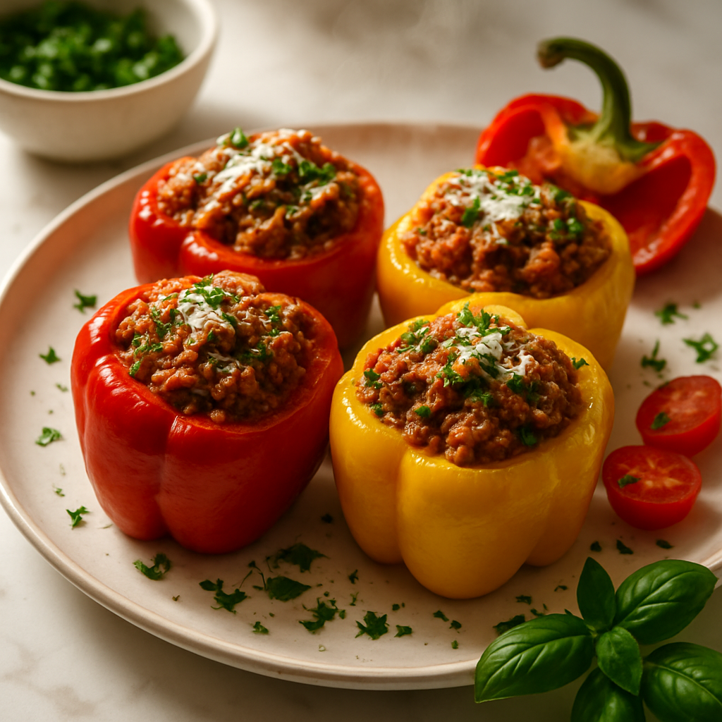 Bolognese Stuffed Peppers