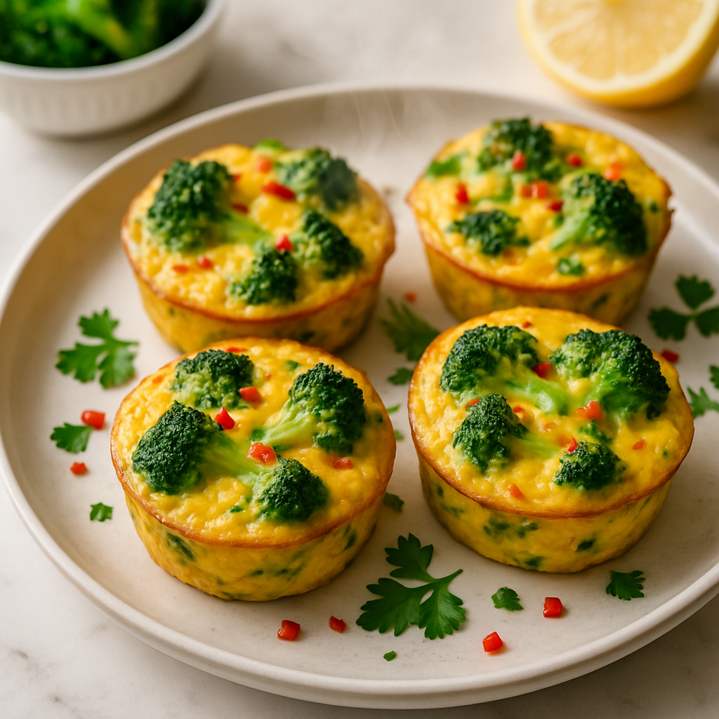 Broccoli Cheese Egg Muffins
