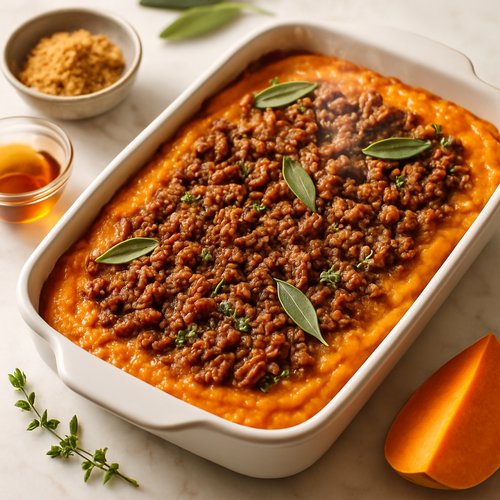 Brown Sugar Bourbon Sweet Potato Casserole