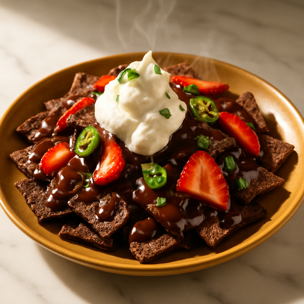 Brownie Brittle Nachos
