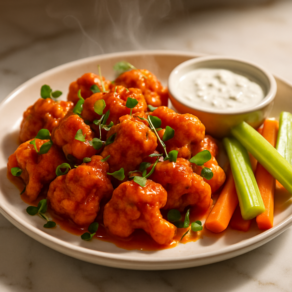 Buffalo Cauliflower Bites