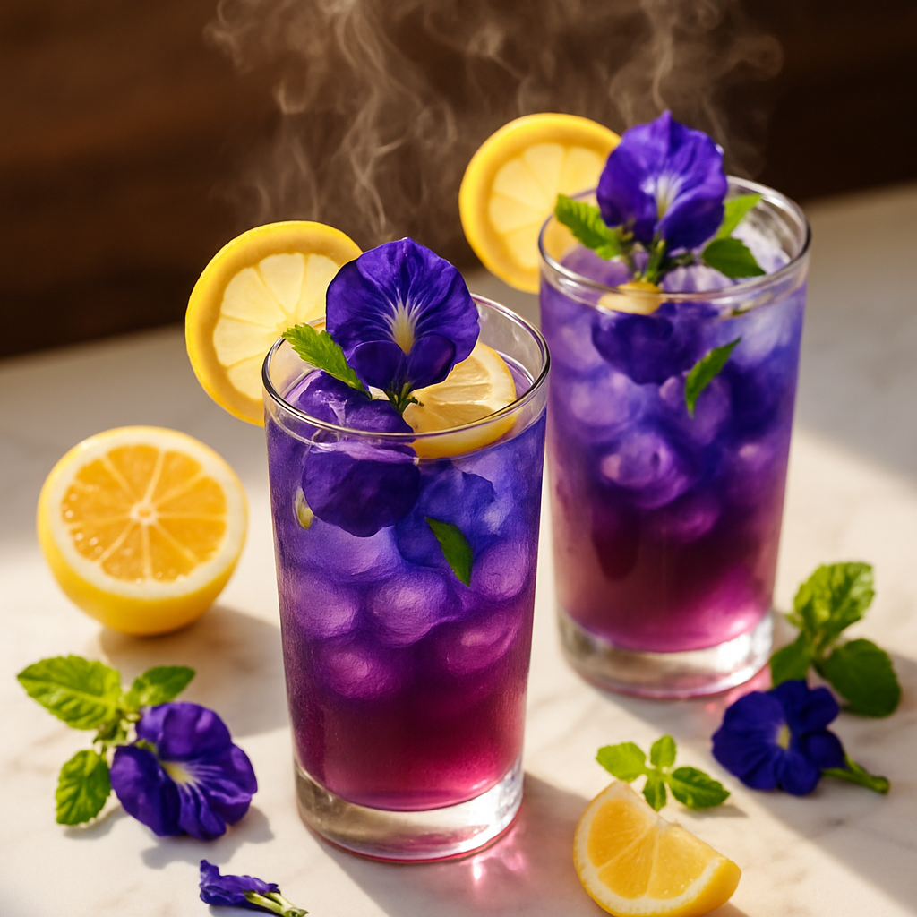 Butterfly Pea Flower Lemonade