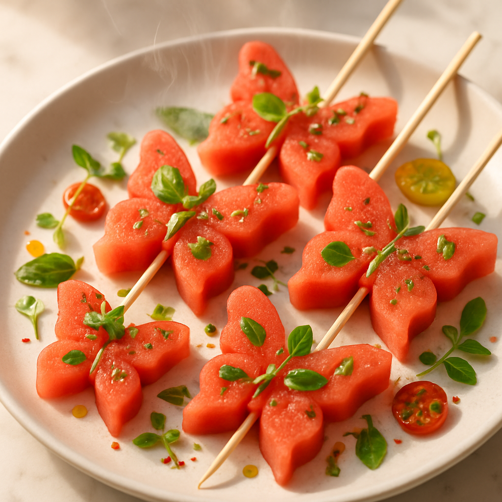 Butterfly Watermelon Skewers