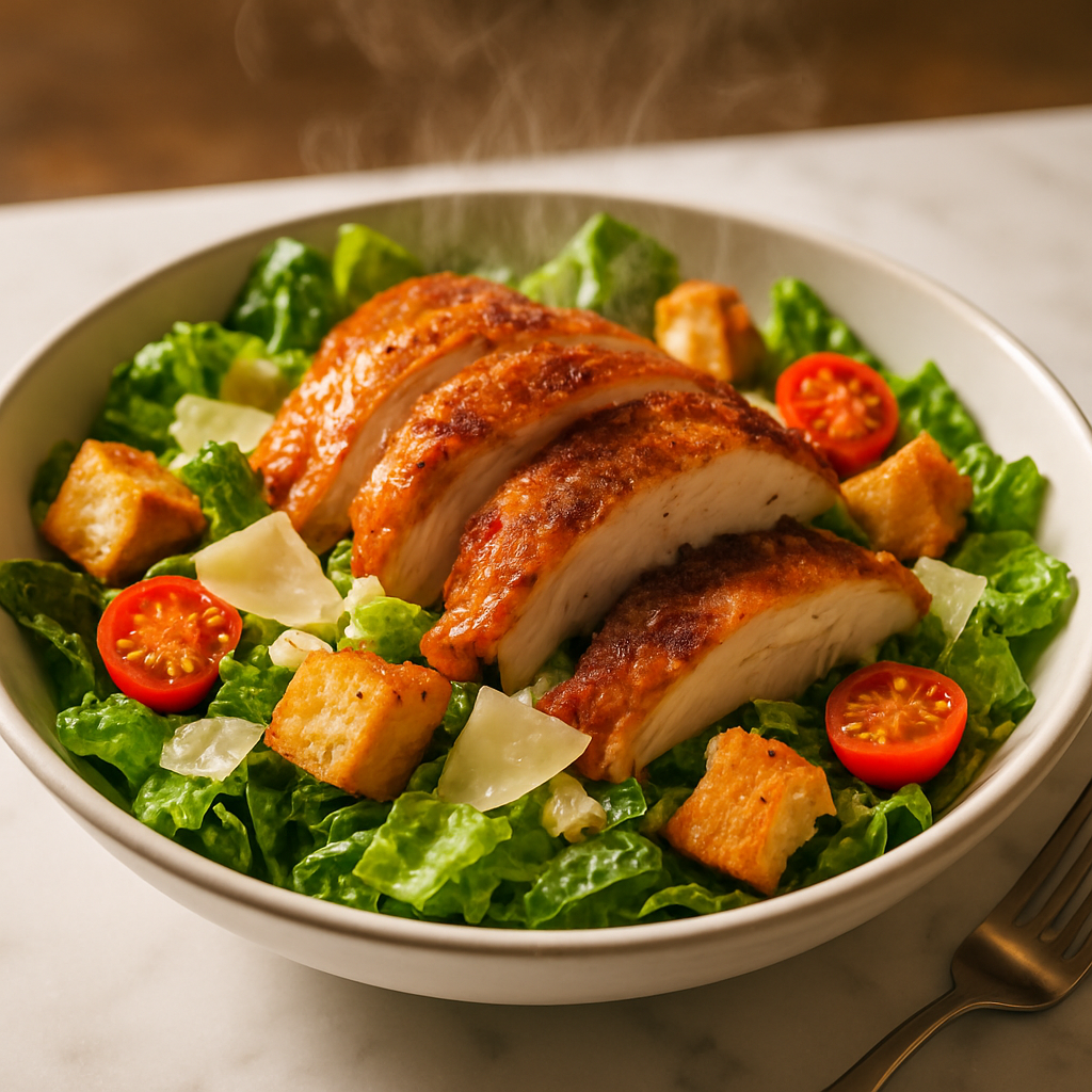 Caesar Salad with Rotisserie Chicken